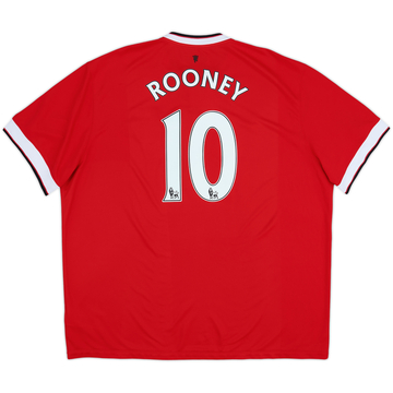 2014-15 Manchester United Maillot Domicile Rooney #10 - 7/10 - (3XL)