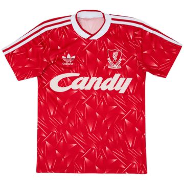 1989-91 Liverpool Maillot Domicile - 8/10 - (L.Boys)