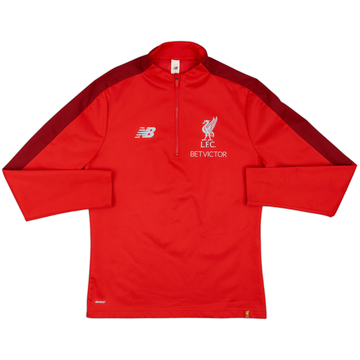 2019-20 Liverpool New Balance 1/4 Zip Haut d'entraînement - 8/10 - (S)