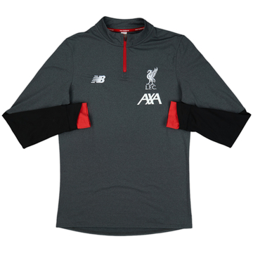 2019-20 Liverpool New Balance Haut d'entraînement 1/4 zip - 7/10 - (L)