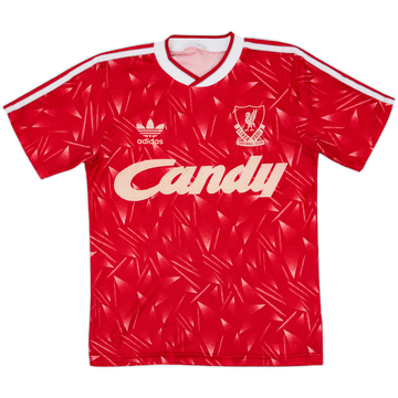 1989-91 Liverpool Maillot Domicile - 6/10 - (L.Boys)