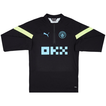 2022-23 Manchester City Puma Haut d'entraînement 1/4 zip - 10/10 - (S)