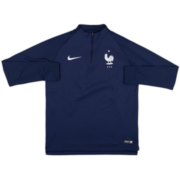 2018-19 France Nike Haut d'entraînement 1/4 Zip - 10/10 - (M)