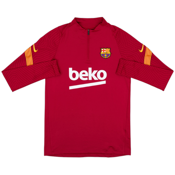 2020-21 Barcelona Nike Haut d'entraînement 1/4 Zip - 8/10 - (S)