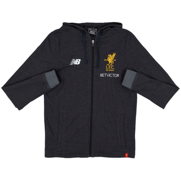 2017-18 Liverpool New Balance Veste de survêtement à capuche - 9/10 - (S)