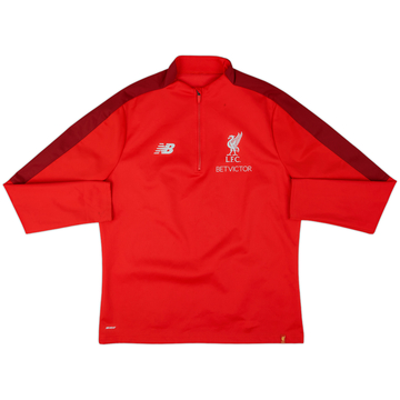 2016-17 Liverpool New Balance Haut d'entraînement 1/4 zip - 7/10 - (L)