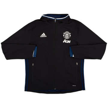 2016-17 Manchester United adidas Veste de survêtement à capuche - 9/10 - (L)
