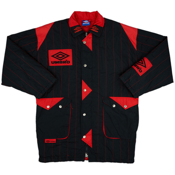 1992-93 Manchester United Umbro Manteau de banc matelassé - 9/10 - (L)