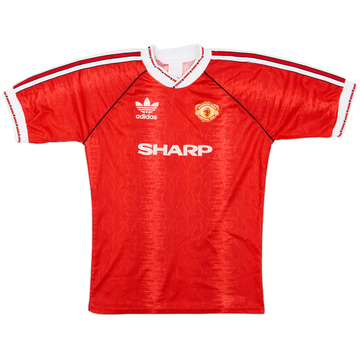 1990-92 Manchester United Maillot Domicile - 8/10 - (Y)