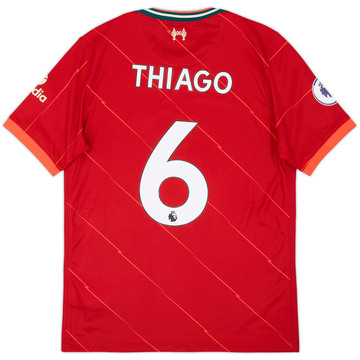 2021-22 Liverpool Maillot Domicile Thiago #6 - 9/10 - (M)