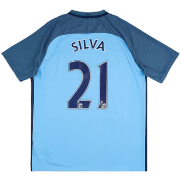 2016-17 Manchester City Maillot domicile Silva #21 - 8/10 - (L)