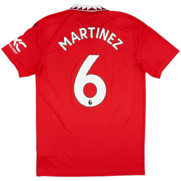 2022-23 Manchester United Maillot Domicile Martinez #6 - 9/10 - (M)