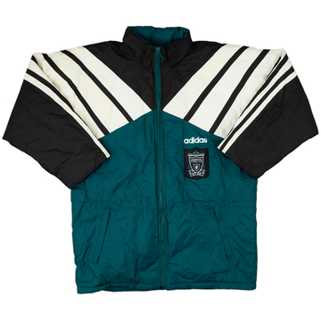 1995-96 Liverpool adidas Manteau de banc matelassé - 8/10 - (L)