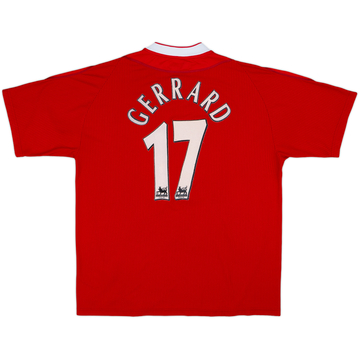 2002-04 Liverpool Maillot Domicile Gerrard #17 - 7/10 - (L)