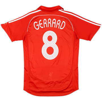 2006-08 Liverpool Maillot Domicile Gerrard #8 - 7/10 - (S)