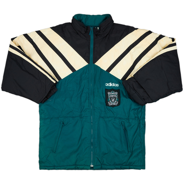 1995-96 Liverpool adidas Manteau de stade rembourré - 5/10 - (M)