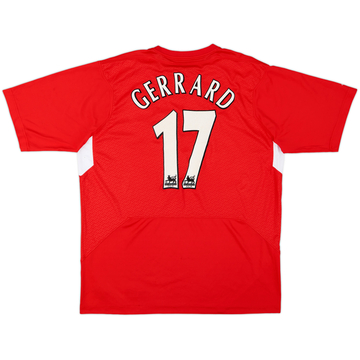 2004-06 Liverpool Maillot Domicile Gerrard #17 - 4/10 - (L)