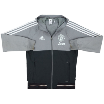 2017-18 Manchester United adidas Veste de survêtement à capuche - 7/10 - (M)
