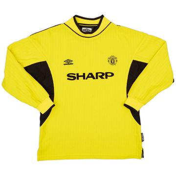 1999-00 Manchester United Maillot GK - 8/10 - (L.Boys)