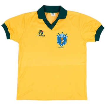 1985-88 Brazil Maillot Domicile - 8/10 - (L)