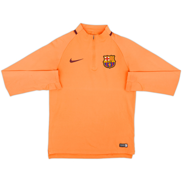 2017-18 Barcelona Nike Haut d'entraînement 1/4 Zip - 8/10 - (S)