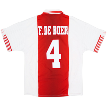 1997-98 Ajax Maillot Domicile F.De Boer #4 - 8/10 - (S)