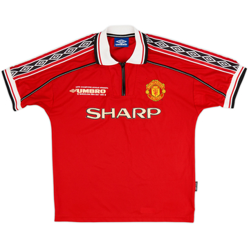 1998-00 Manchester United Maillot domicile 'Vainqueurs de l'UEFA Champions League' - 5/10 - (M)