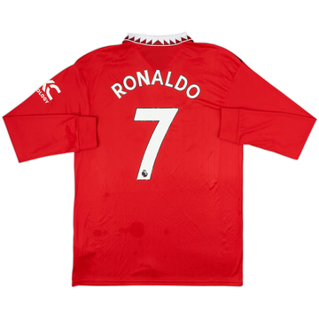 2022-23 Manchester United Maillot domicile manches longues Ronaldo #7 - 6/10 - (L)