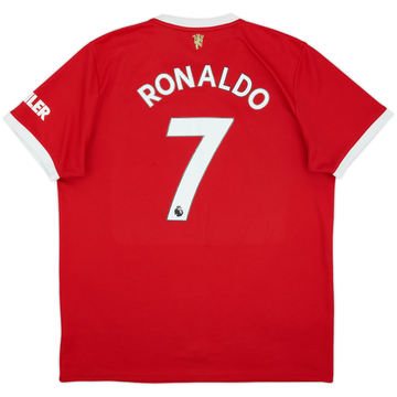 2021-22 Manchester United Maillot Domicile Ronaldo #7 - 5/10 - (XL)