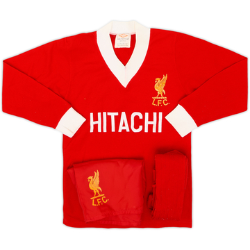 1979-82 Liverpool Domicile Kit complet - 8/10 - (S. Garçons)
