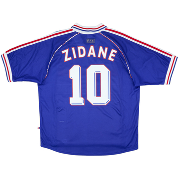 1998-00 France Maillot Domicile Zidane #10 - 6/10 - (XL)