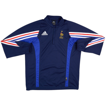 2003-04 France adidas Haut d'entraînement 1/4 Zip - 7/10 - (S)