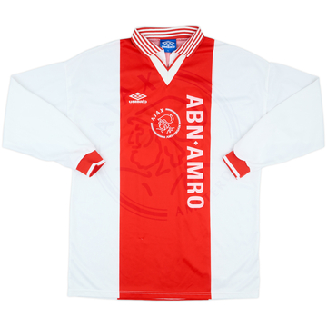 1995-96 Ajax Maillot Domicile ML Version Match #16