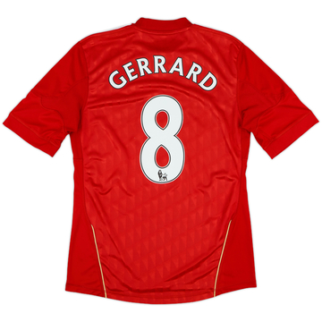 2010-12 Liverpool Maillot domicile Gerrard #8 - État 6/10 - (S)