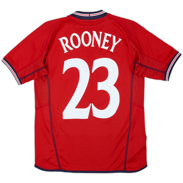 2002-04 England Maillot extérieur Rooney #23 - 8/10 - (XL.Boys)