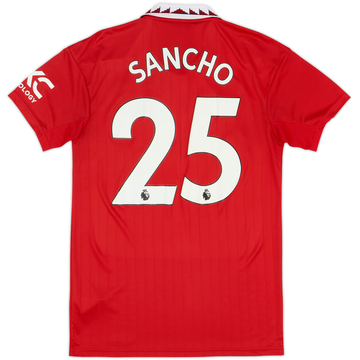 2022-23 Manchester United Maillot Domicile Sancho #25 - 6/10 - (S)