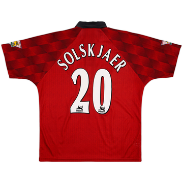 1996-98 Manchester United Maillot Domicile Solskjaer #20 - 7/10 - (L)