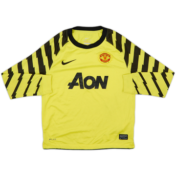2010-11 Manchester United Maillot Gardien Jaune - 5/10 - (S.Boys)