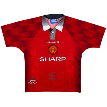 1996-98 Manchester United Maillot domicile - 8/10 - (Garçons L)