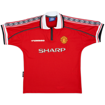 1998-00 Manchester United Maillot domicile - 8/10 - (L.Boys)