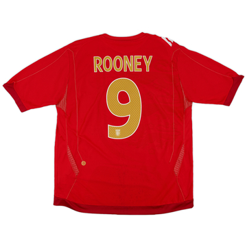 2006-08 Angleterre Maillot extérieur Rooney #9 - 6/10 - (XL)