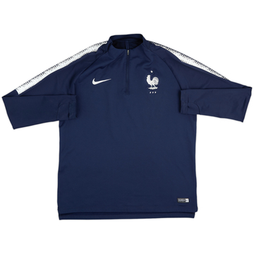 2018-19 France Nike Haut d'entraînement 1/4 Zip - 8/10 - (L)