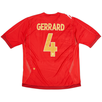 2006-08 England Maillot extérieur Gerrard #4 - 5/10 - (XL)