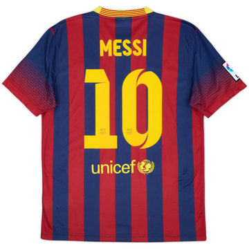 2013-14 Barcelona Maillot Domicile Messi #10 - 6/10 - (M)