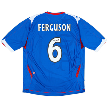 2006-07 Rangers Maillot Domicile Ferguson #6 - 8/10 - (XL)