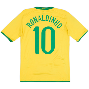 2008-10 Brazil Maillot domicile Ronaldinho #10 - 6/10 - (XL.Boys)