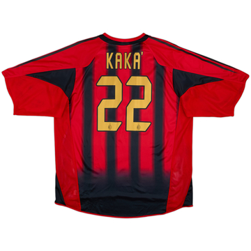 2004-05 AC Milan Maillot Domicile Kaka #22 - 7/10 - (XL)