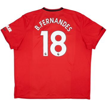 2019-20 Manchester United Maillot Domicile B.Fernandes #18 - 5/10 - (3XL)