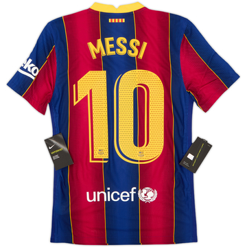 2020-21 Barcelona Maillot Domicile Authentique Messi #10 (XS)