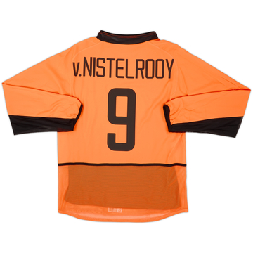 2002-04 Netherlands Maillot domicile ML édition joueur V.Nistelrooy #9 - 8/10 - (M)
